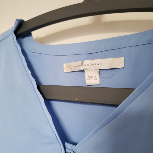 Basic Blue Siphon Blouse - Picture 4 of 4